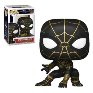 Funko pop pSpider-man traje negro y dorado