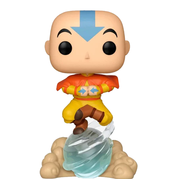 Funko pop Aang on airscooter front