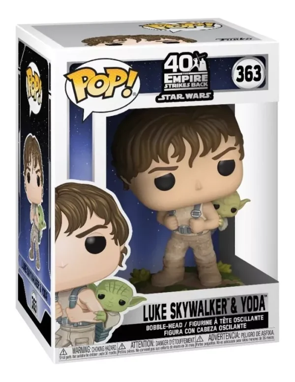 Funko pop Luke Skywalker y Yoda