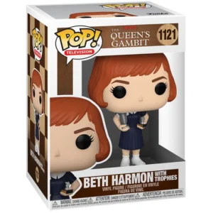 Funko pop Beth Harmon With Trophies